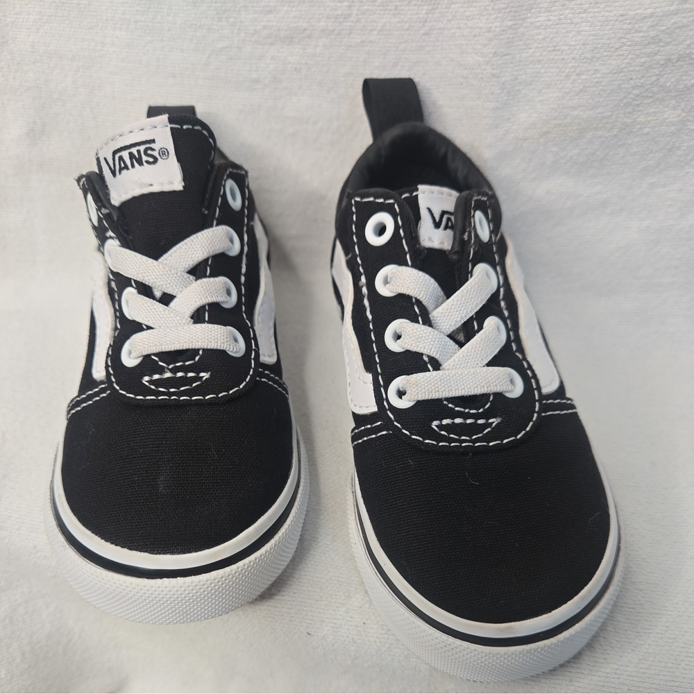 Vans Knu Skool Black White Toddler's 6 - Picture 2 of 8